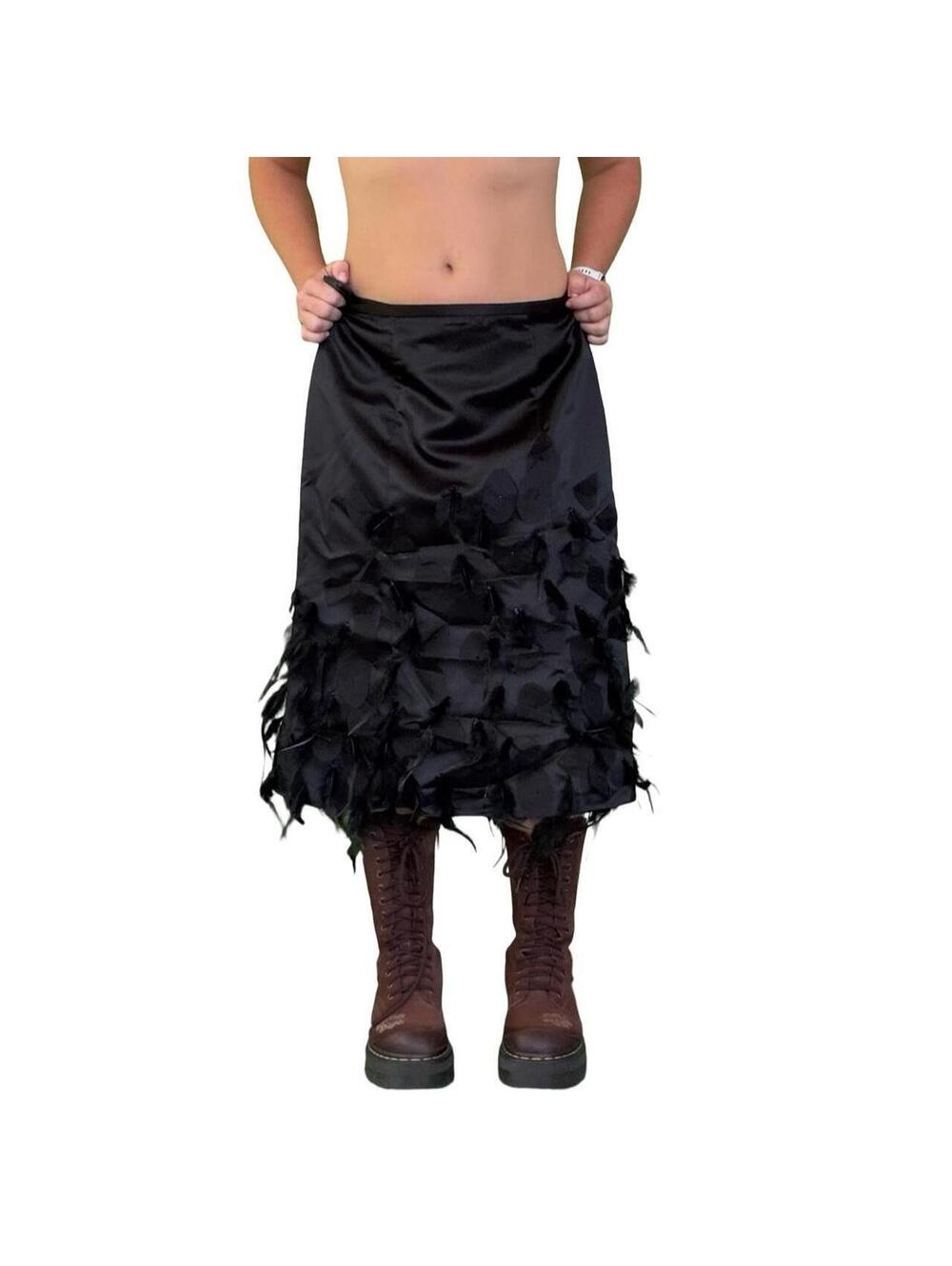 Y2K BOHO GOTH GLAM SKIRT